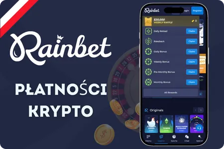 Rainbet kryptowaluty Bitcoin Ethereum szybkie wypłaty