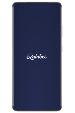 Ekran ładowania aplikacji mobilnej Rainbet z logo kasyna