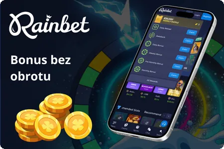 Rainbet Casino bonus bez obrotu